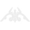 Ekena Millwork Pitch Milton Architectural Grade PVC Gable Pediment, 60"W x 35"H x 1"P (14/12) GPP060X035X100MIL - alternate 3